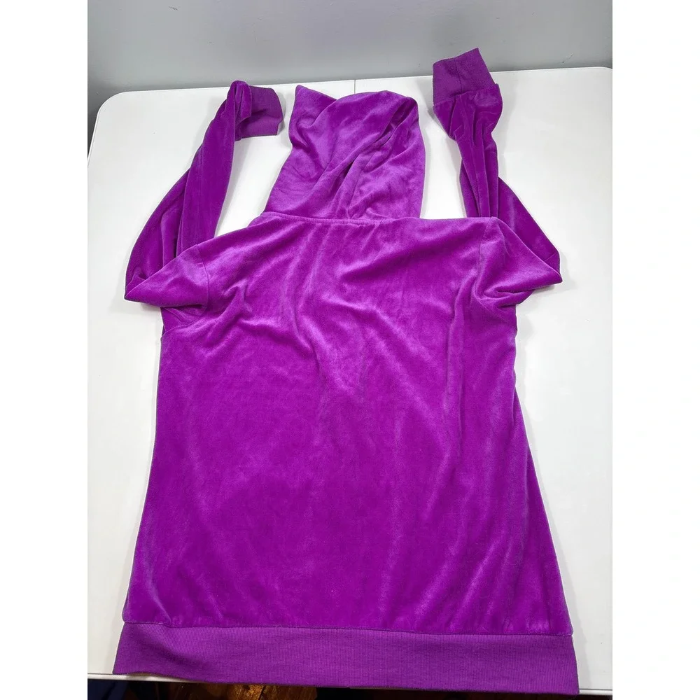 Hard Candy Y2K Purple Velour Tracksuit Set Juniors XL 15-17‎ Rhinestone